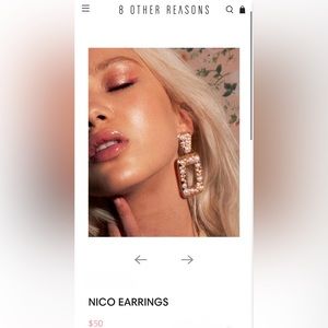 8 Other Reasons Nico Pearl Encrusted Earrings